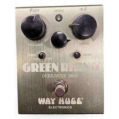 Used Way Huge Electronics WHE202 Green Rhino Overdrive Effect Pedal