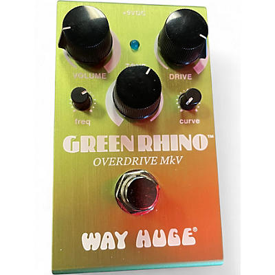 Used Way Huge Electronics WHE202 Green Rhino Overdrive Effect Pedal