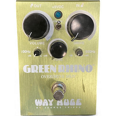 Used Way Huge Electronics WHE202 Green Rhino Overdrive Effect Pedal