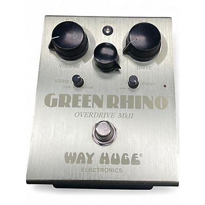 Used Way Huge Electronics WHE202 Green Rhino Overdrive Effect Pedal