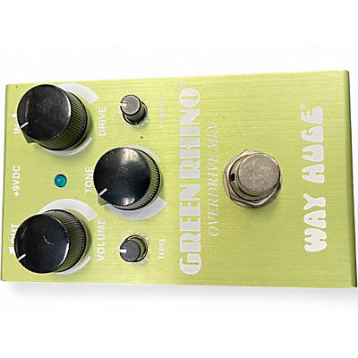 Used Way Huge Electronics WHE202 Green Rhino Overdrive Effect Pedal