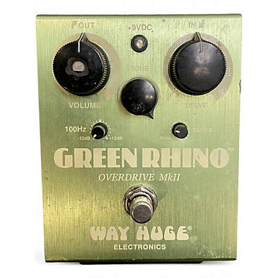 Used Way Huge Electronics WHE202 Green Rhino Overdrive Effect Pedal