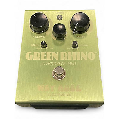 Used Way Huge Electronics WHE202 Green Rhino Overdrive Effect Pedal