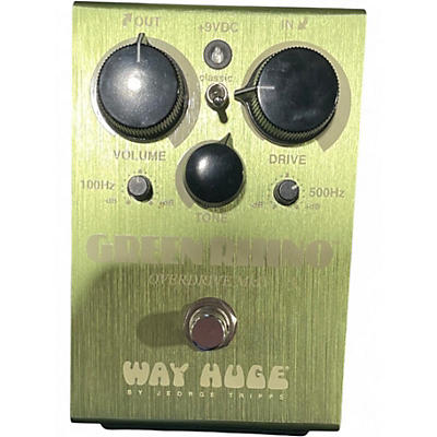 Used Way Huge Electronics WHE202 Green Rhino Overdrive Effect Pedal