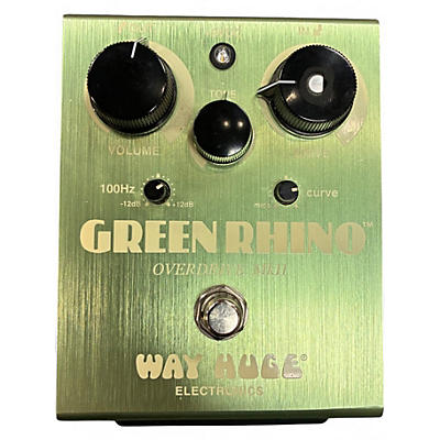 Used Way Huge Electronics WHE202 Green Rhino Overdrive Effect Pedal