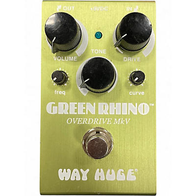 Used Way Huge Electronics WHE202 Green Rhino Overdrive Effect Pedal