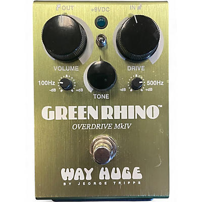 Used Way Huge Electronics WHE202 Green Rhino Overdrive Effect Pedal