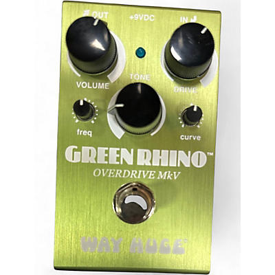 Used Way Huge Electronics WHE202 Green Rhino Overdrive Effect Pedal