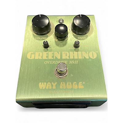 Used Way Huge Electronics WHE202 Green Rhino Overdrive Effect Pedal