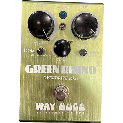 Used Way Huge Electronics WHE202 Green Rhino Overdrive Effect Pedal