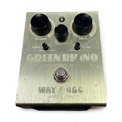 Used Way Huge Electronics WHE202 Green Rhino Overdrive Effect Pedal