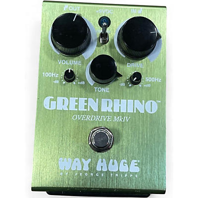Used Way Huge Electronics WHE202 Green Rhino Overdrive Effect Pedal