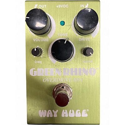 Used Way Huge Electronics WHE202 Green Rhino Overdrive Effect Pedal