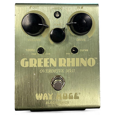 Used Way Huge Electronics WHE202 Green Rhino Overdrive Effect Pedal