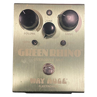Used Way Huge Electronics WHE202 Green Rhino Overdrive Effect Pedal