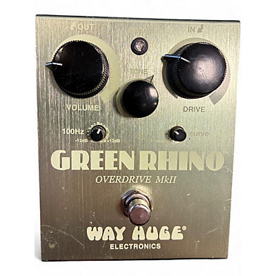 Used Way Huge Electronics WHE202 Green Rhino Overdrive Effect Pedal