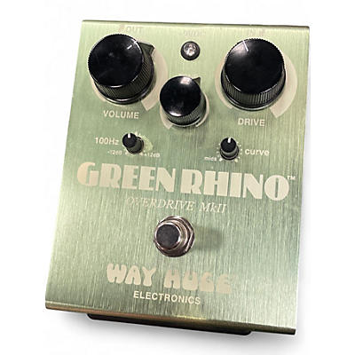 Used Way Huge Electronics WHE202 Green Rhino Overdrive Effect Pedal