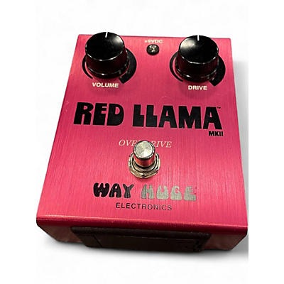 Used Way Huge Electronics WHE203 Red Llama Overdrive Effect Pedal