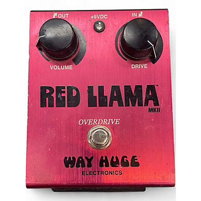 Used Way Huge Electronics WHE203 Red Llama Overdrive Effect Pedal