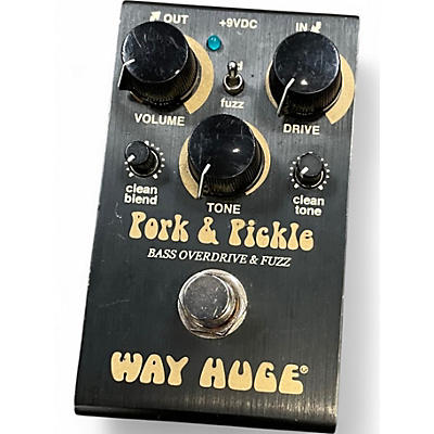 Used Way Huge Electronics WM91 Smalls Pork & Pickle Bass Overdrive & Fuzz  Effect Pedal