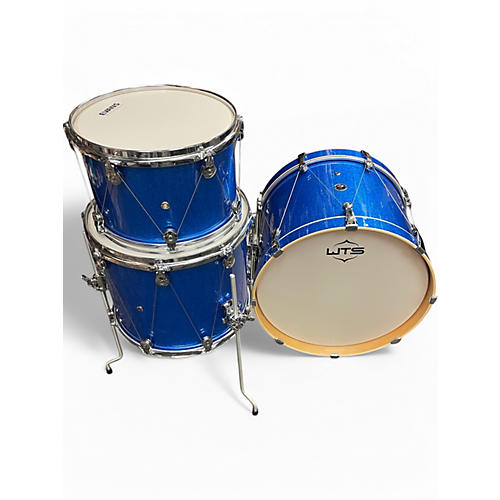 Used Weltch Tuning Systems 3 Piece EPIPHANY  BLUE SPARKLE Drum Kit BLUE SPARKLE