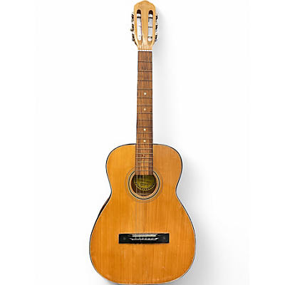 Used Weltron 60's Classical Guitar Natural Classical Acoustic Guitar