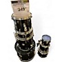 Used Westbury 7 Piece 7 piece drumset Black Drum Kit Black