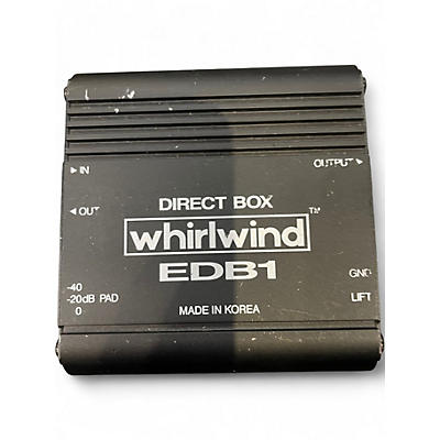 Used Whirlwind EDB1 PASSIVE DIRECT BOX Sound Package