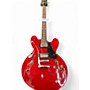 Used Wilkinson VSA500CR Cherry Hollow Body Electric Guitar Cherry