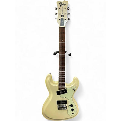 Used Wilson Brothers VM-65 WHITE SPARKLE Solid Body Electric Guitar