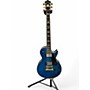 Used Wolf WLP Blue flame Solid Body Electric Guitar Blue flame