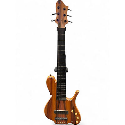 Used Wood And Tronics ZOID INDIAN APPLEWOOD Electric Bass Guitar