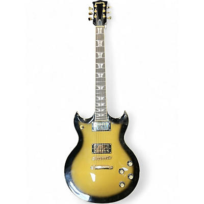 Used Woodrite Warlord Gold Burst Solid Body Electric Guitar