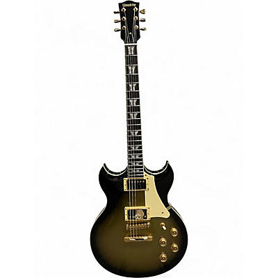 Used Woodrite Warlord Goldburst Solid Body Electric Guitar