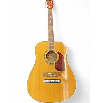Used Woods WG92 Natural Acoustic Guitar