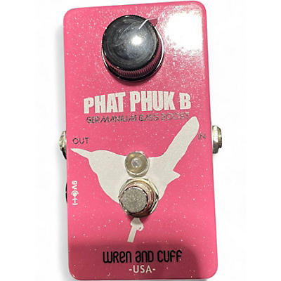 Used Wren And Cuff Phat Phuk B Germanium Bass Boost Effect Pedal