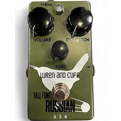 Used Wren And Cuff TALL FONT RUSSIAN Effect Pedal