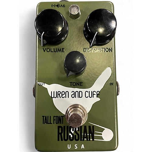 Used Wren And Cuff TALL FONT RUSSIAN Effect Pedal