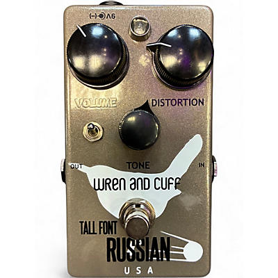 Used Wren And Cuff TALL FONT RUSSIAN Effect Pedal