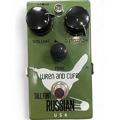 Used Wren And Cuff tall font Russian Effect Pedal