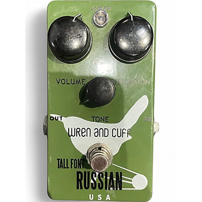 Used Wren And Cuff tall font russian Effect Pedal