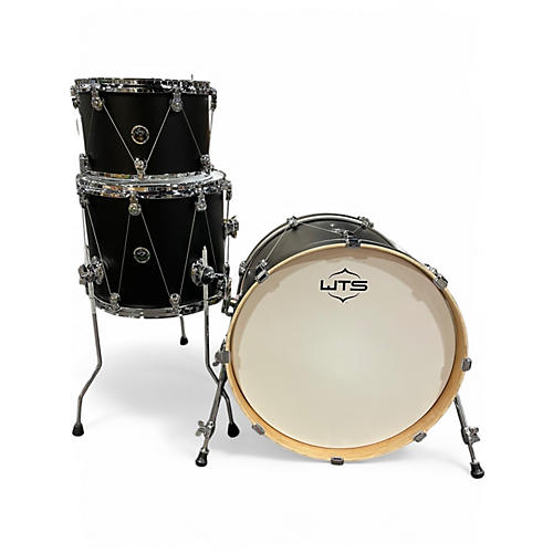Used Wts 3 Piece Epiphany Matte Black Drum Kit Matte Black