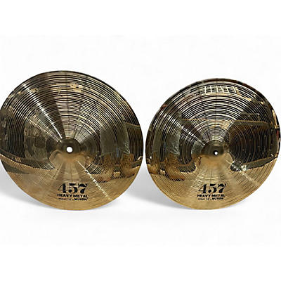 Used Wuhan 14in 457 HEAVY METAL HIHAT PAIR Cymbal