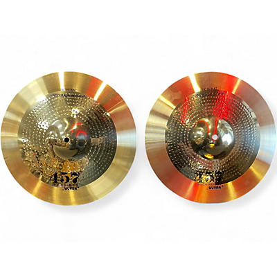 Used Wuhan 14in 457  Rock Series Hi Hat Pair Cymbal