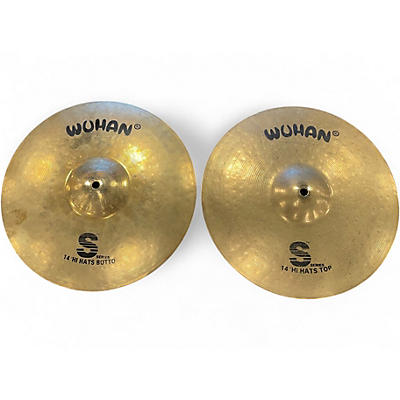 Used Wuhan 14in S Series Hi Hat Pair Cymbal