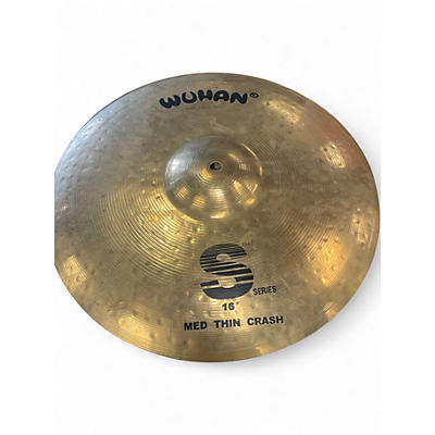 Used Wuhan 16in s series med thin crash Cymbal