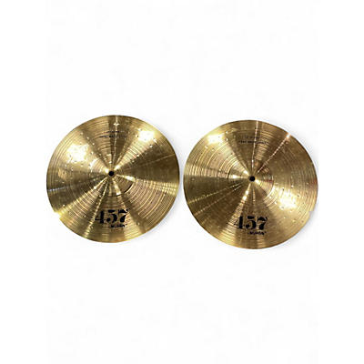 Used Wuhan Cymbals & Gongs 13in 457 hi hat pair Cymbal