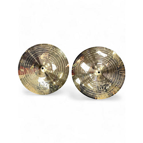 Used Wuhan Cymbals & Gongs 14in 457 HEAVY METAL HI HAT PAIR Cymbal 33