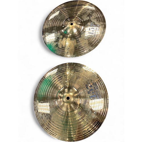 Used Wuhan Cymbals & Gongs 14in 457 HEAVY METAL HI HAT PAIR Cymbal 33