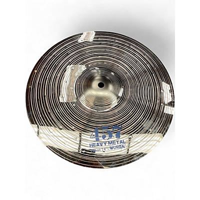 Used Wuhan Cymbals & Gongs 14in 457 Heavy Metal Hi-Hat Pair Cymbal